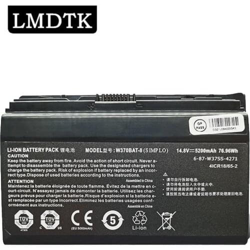 LMDTK NEW LAPTOP BATTERY FOR Hasee W370BAT-8 K590S K650C K750S K760E