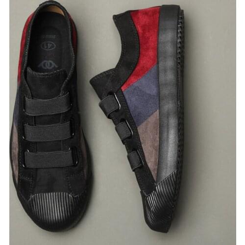 Brand New Flock Mens Vulcanize Shoes Spring Fashion Leisure Wear-Resisting Loafers Lazy Male Mixed Colors Driving Flats BD9110