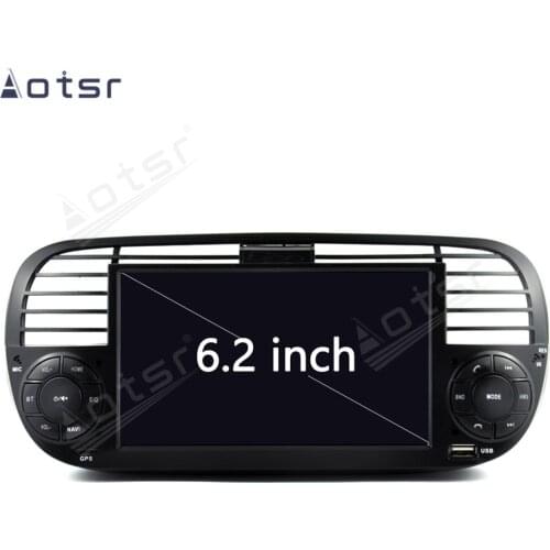 6.2 inch Android GPS Navi Tape Radio Recorder Video Stereo Multimedia Player For Fiat 500 2007 2008 2009 2010-2014 Car Head Unit