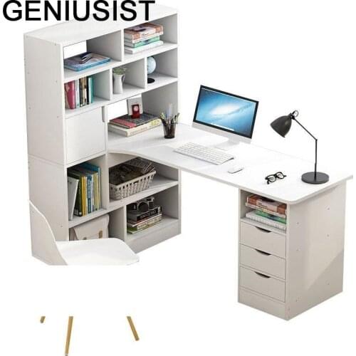 Small Tafelkleed Schreibtisch Escrivaninha Office Escritorio Bed Bedside Laptop Stand Computer Tablo Desk Table With Bookshelf