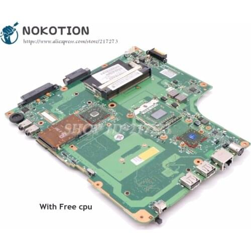 NOKOTION For Toshiba Satellite A215 Laptop Motherboard DDR2 Socket S1 Free cpu V000108700 6050A2127101-MB-A02 Main Board