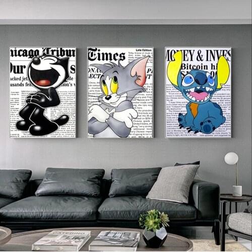 Cute Stitch Diy 5d Diamond Painting Disney Mickey Mouse for Kids Room Home Decor Diamond Embroidery Cross Stitch Kits Mosaic