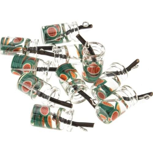 Miniature Cup Glass DIY Jewelry Accessories charm Pendant
