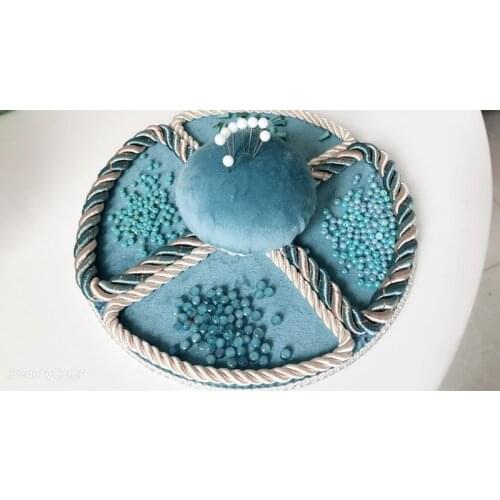 Multifunctional French interspersed bead coil needle diameter 16CM needle insert 7CM clothing accessories