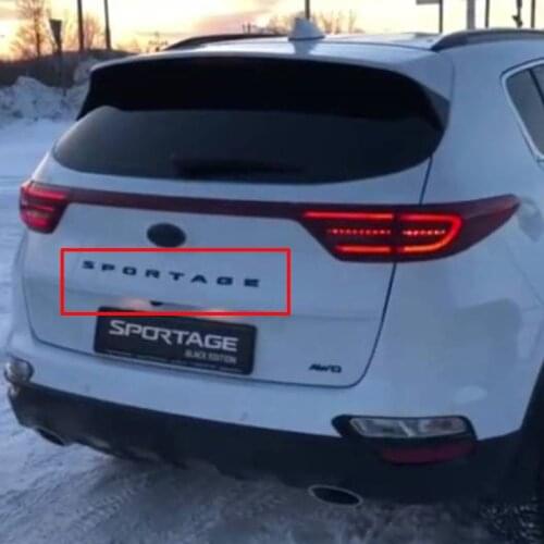 ABS Black New SPORTAGE Sticker For KIA K5 K3 K4 K2 SPORTAGE R KX3 KX5 KX7 K7 K9 SPORTAGE Trunk Sticker Rear Tail Sticker