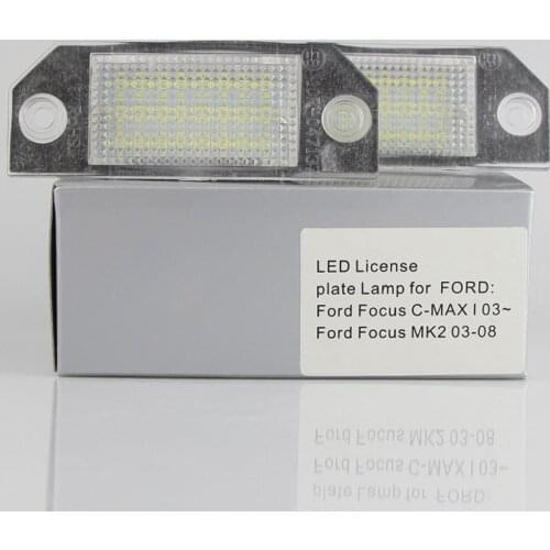 LED CanBus License Plate Lights Base For Car Mondeo MK III 2000~2007 4/5 Door AUTO Dedicated Number Lamp