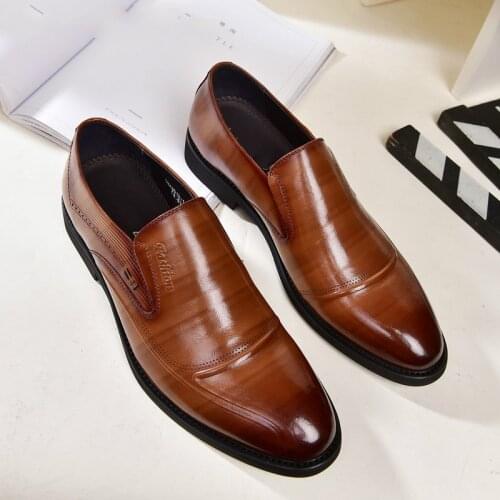 Business High Quality Genuine Leather Shoes for Dress Men Soft Bottom Retro Brand Oxfords Male Classic Shoes Zapatos De Hombre