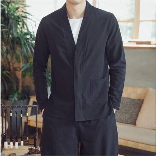 2019 Open Stitch Jackets Man Mens Chinese Style Windbreaker Male Slim Streetwear Fashion Autumn Clothes Plus Size