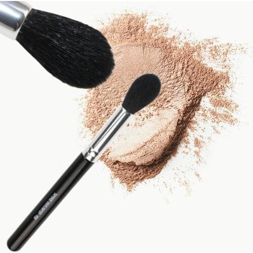 1 PC F35-TAPERED HIGHLIGHTER Perfect Professional Individual Face Brush Cosmetic Makeup Brush Black With Pink Handle Wool Nylon