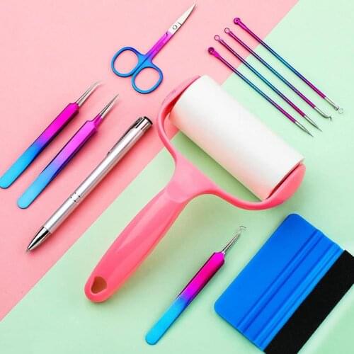 14pcs Craft Vinyl Weeding Tools Set Basic Vinyl Tool Silhouettes Cameos DIY Accessories Handmade Tool Wholesale