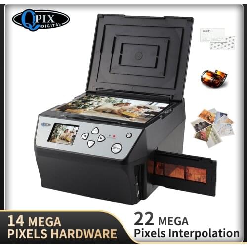 4 in 1 COMBO 22 Mega Pixels Photo and Digital 35 mm Film Scanner 135 Negative Converter Photo Scanner Business Card Scanner