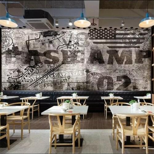 Beibehang Custom wallpaper 3d photo mural nostalgic retro background wall living room bedroom restaurant cafe wallpaper 3d mural