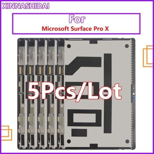 5PCS/13" LCD Display For Microsoft Surface Pro X 1876 LCD Touch Screen Digitizer Assembly M1042400 For Surface Pro X LCD
