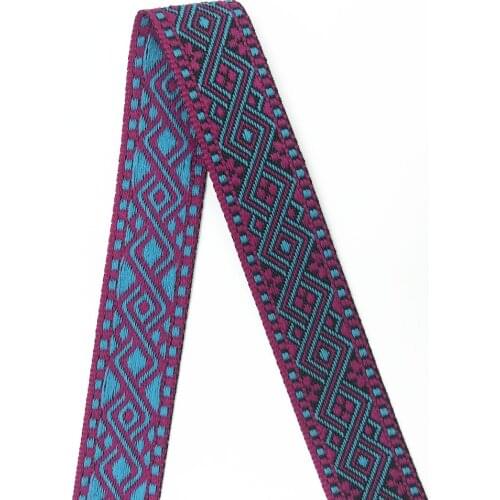 5Yards 23mm 7/8" DIY Bow Craft Decor Geometric Woven Jacquard Ribbon Wedding Christmas Accessory Webbing Gift Packaging Material