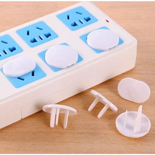 50Pcs Anti Electric Shock Plugs Protector Cover Cap Power Socket Electrical Outlet Baby Children Safety Guard Three holes
