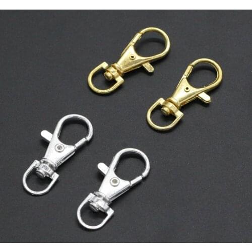 50pcs Keychain Dog Buckle Alloy Lobster Buckle 37*16MM Bracelet Buckle Fashion DIY Jewelry Accessories