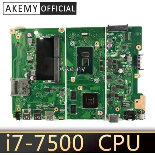 Akemy X441UA Motherboard with 4G RAM i7-7500 For ASUS X441UV X441U F441U A441U X441UR Laptop Mainboard Motherboard test 100% OK
