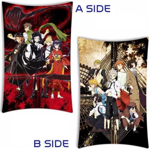 Japan Anime Bungo Stray Dogs Bed Rectangular Pillow Cover Case 40X60cm