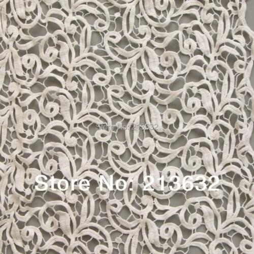 D po11 High-grade hollow out water soluble embroidered cloth Computer embroidery lace fabrics factory order embroidery lace