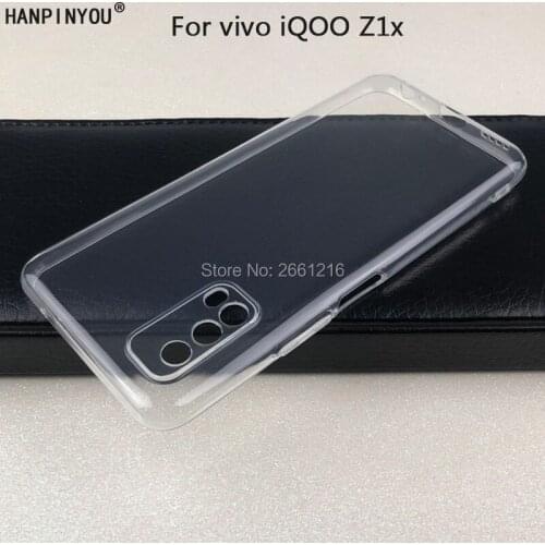 For vivo iQOO Z1x 5G 6.57" Ultra Thin Soft TPU Silicon Gel Transparent Camera Protect Case Back Cover