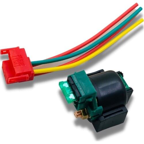 Yecnecty 1 Set Motorcycle Starter Solenoid Relay+Plug Motor Electrical Parts Connector For Honda Spada VT250 Steed 400/600