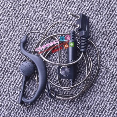 Walkie Talkie headset High Quality Earpiece Headset Mic For Radio Security Walkie Talkie K Type Earphone For Kenwood KPG TK TH