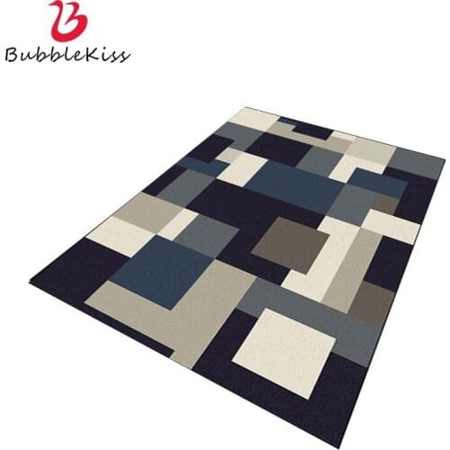 Bubble Kiss Nordic Style Carpet Geometry Stitching Blue Rugs Living Room Home Decor Door Mat Customized Carpets Bedroom Area Rug