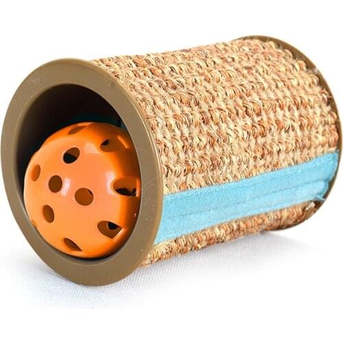 Cat Toys Ball For Cats Bell Toy for Cat Toy Woven Pet Sisal Rope Weave Pet Teaser Play Soft Chewing Rattle Catch Cats Toy