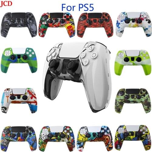 JCD Suitable For Sony PS5 Silicone Dust Protection Cover, PlayStation Non-Slip Shell, Game Controller Accessories