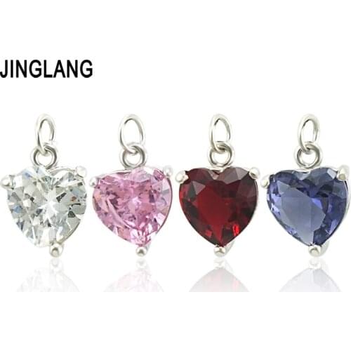 JINGLANG Alloy Enamel Color Couples Love Charms Metal Gold Trinket Bijoux Pendants For Bracelet Earring Jewelry Making 30 pcs