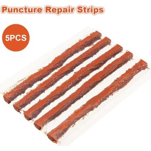 Liplasting 5PCS Tubeless Tire Tyre Puncture Repair Kit Strips Plug Car Van Truck Bike Bulk