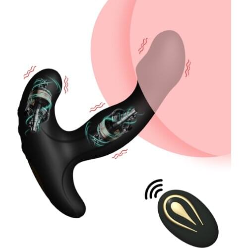 Remote Control Prostate Massager Powerful Dual Motor Anal Vibrator Erotic Adult Product Man Masturbation Butt Plug Sex Toys