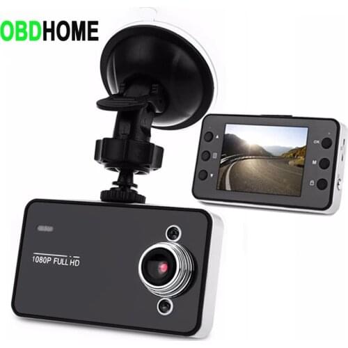 Mini Camera DVR Recorder K6000 Camcorder 2.4" 1080 Auto Driving Tachograph 120 Degree Shooting Angle Night Vision Car Dash Cam