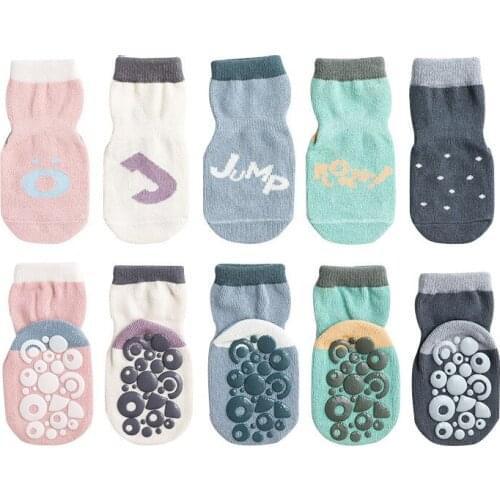 Fashion Newborn Infant Toddler Baby Boy Socks Cotton Cartoon Autumn Winter Boys Girls Kids Socks Cartoon Baby Non-slip Socks