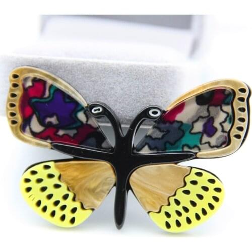 Fashion Butterfly Brooches Pins for Women Girls Vintage Beautiful Insect Animal Pin and Brooch Collar Dress Charm Jewelry Gifts