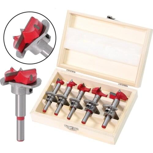 Hole Saw Drill Set 5Pcs/15/20/25/30/35mm Woodworking Tools Precision Scale Carbide Hole Saw Milling Cutter