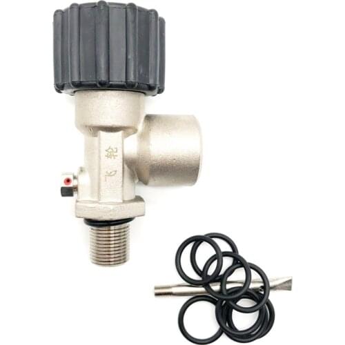 PCP Paintball Din Valve Tank ON/OFF Adapter for CF Tank/M18 Bottles M18 Male G5/8 Female 30Mpa/4500psi DING8518