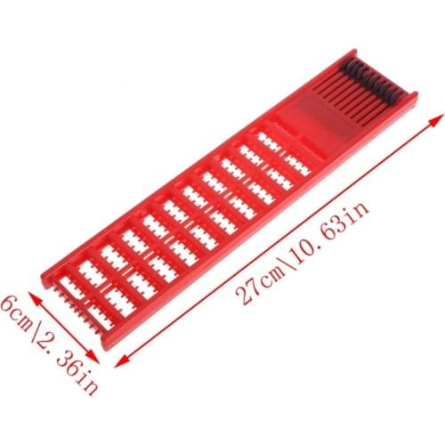 Fishing Rig Board Plastic Double Side Spring Hooks Storage Catch Holder Random Y51D