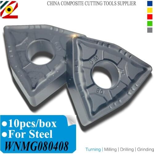EDGEV 10PCS Carbide Inserts WNMG080404 WNMG 080408 WNMG431 432 CNC Lathe Cutter Turning Tools Tungsten Insert Machining steel