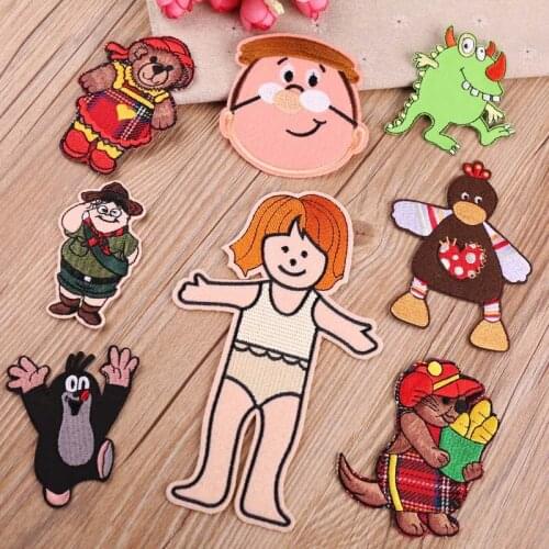 Embroidery cloth stickers computer chapter card love cartoon villain chapter clothes decoration patch stickers cloth