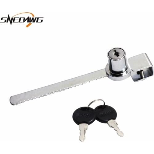 328# Glass Door Lock Zinc Alloy Sliding Glass Door Lock Fit 5-8mm Thickness Glass Cabinet Lock for Showcase Display