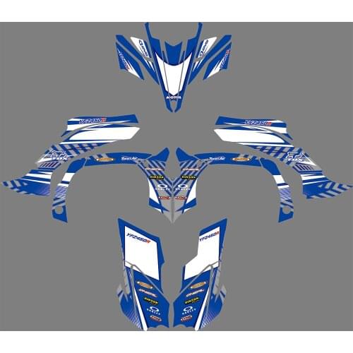 0857 Motorcycle Team Graphic & Backgrounds Decal Sticker Kits for Yamaha YFZ450 2009 2010 2011 2012 2013