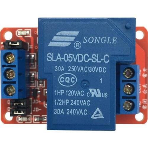 1 channel 30A with optocoupler isolation Support high and low level trigger relay module 5V12V24V high current
