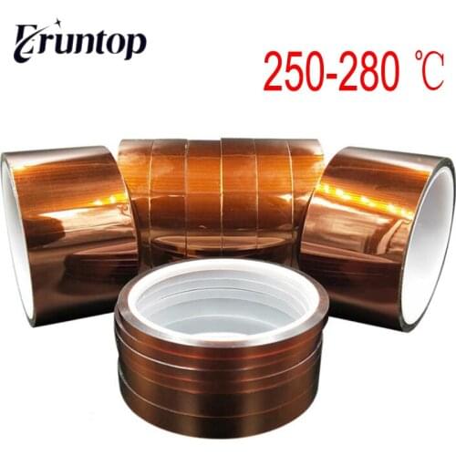 1pcs 33M 250-280 ℃ High Temperature Heat Resistant Adhesive Tape for Electronic Industry