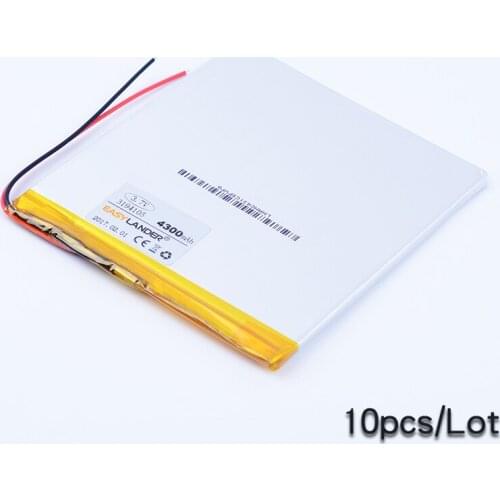 10pcs 3194105 4300mAh Rechargeable li-Polymer Li-ion Battery For Tablet PC electronics safety power bank hkc s86 onda v819