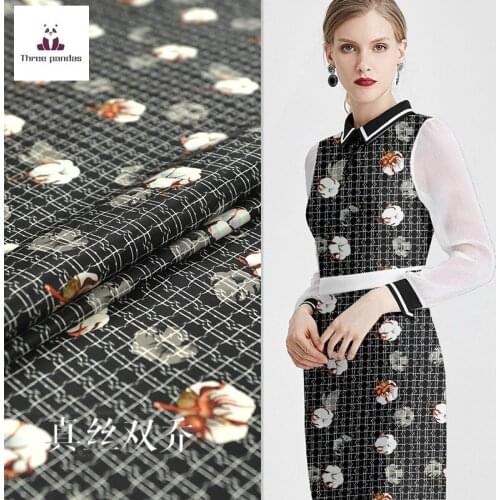 100% mulberry silk double joe fabric cloth per meter 18mm width 112 cm soft womens clothing dress shirt fabric alibaba express