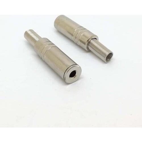3.5mm stereo Metal Jack Socket Female Solder Terminals Connectors silver