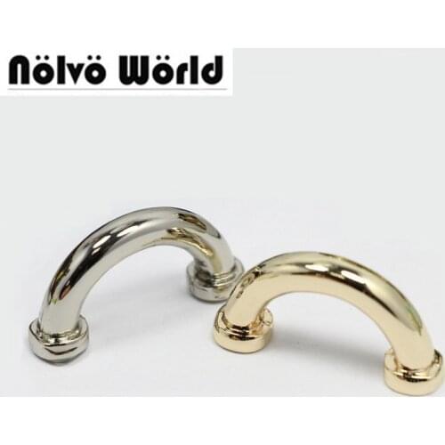 30pcs 4 colors thick 5mm inner wide 20mm 3/4" bags handbags arch bridge, bridges strap connector hanger