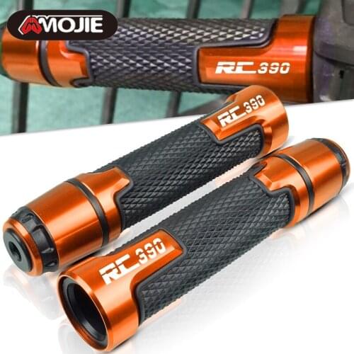 7/8" 22MM CNC Motorcycle handle grip ends handle bar Motorbike handlebar grips FOR RC390 2013 2014 2015 2016 2017 2018 2019