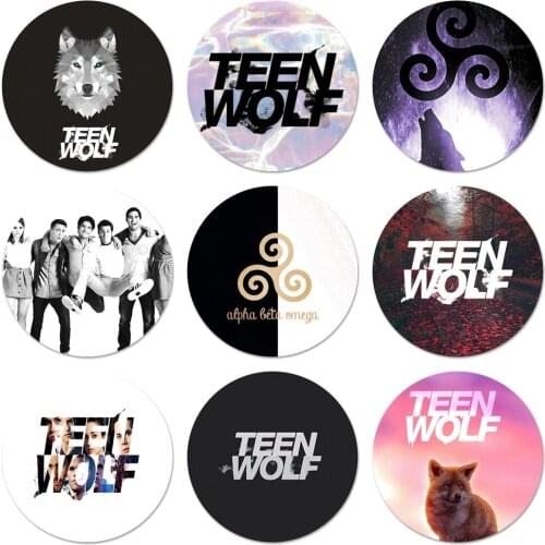 Teen wolf Brooch Pin Cosplay Badge Accessories For Clothes Backpack Decoration Gift 58mm